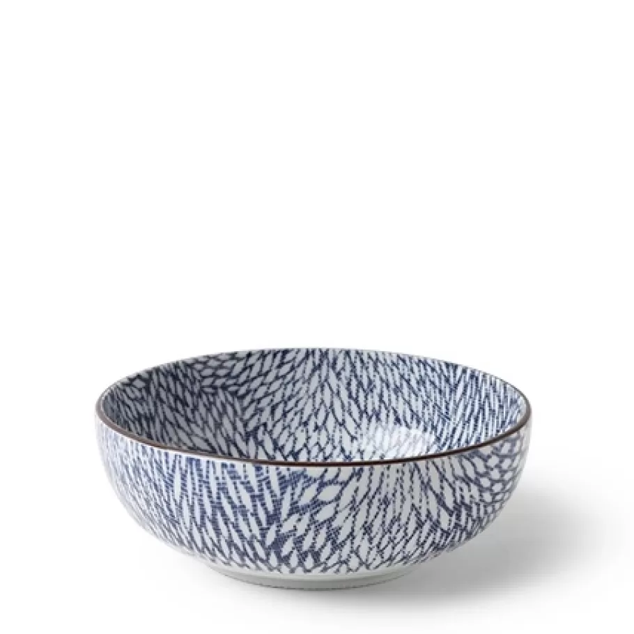 MIYA Company Shallow Bowls^Aizome Mums 6" Bowl