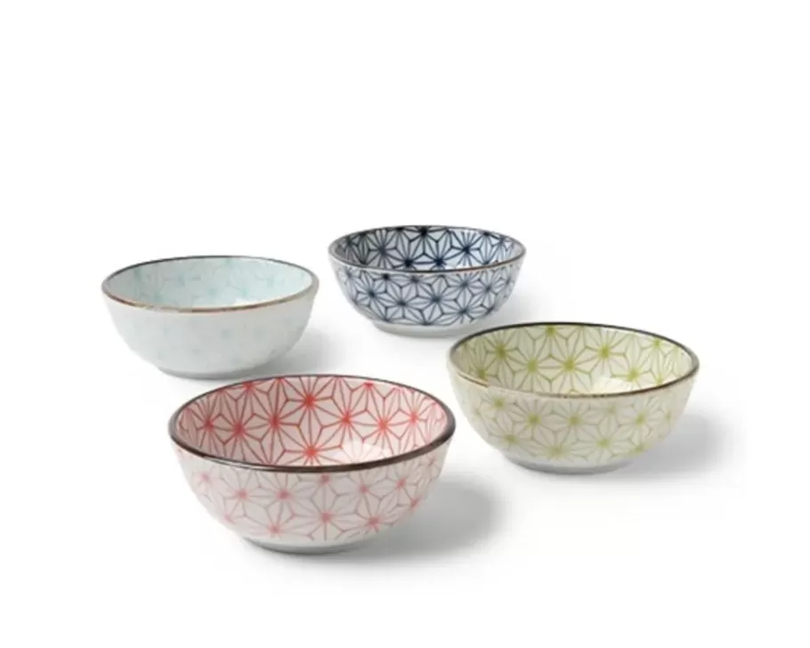 MIYA Company Sauce Dishes^Asanoha 3 Oz. Sauce Bowl Set