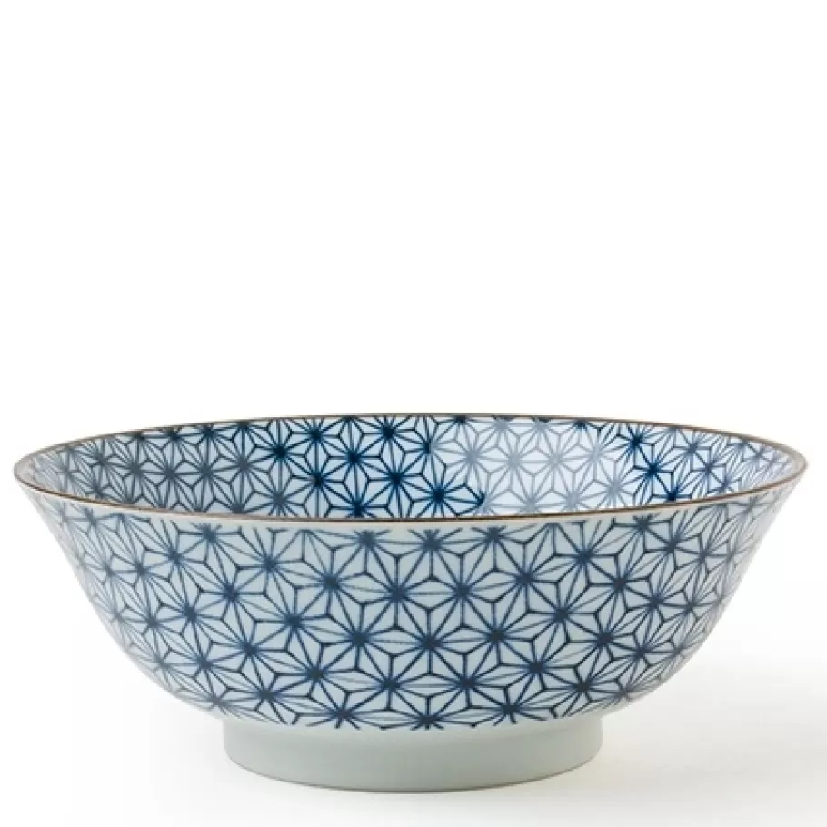 MIYA Company Ramen Bowls^Asanoha Colors 7.25" Bowl - Blue