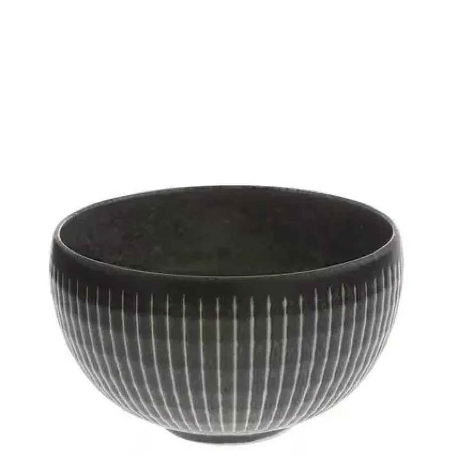 MIYA Company Medium Bowls^Black Cosmos Horsetails Bowl 5-3/8"