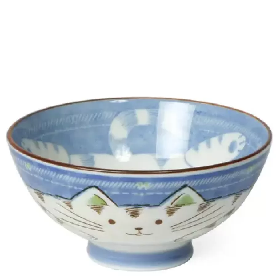 MIYA Company Bowls^Blue Cat Rice Bowl