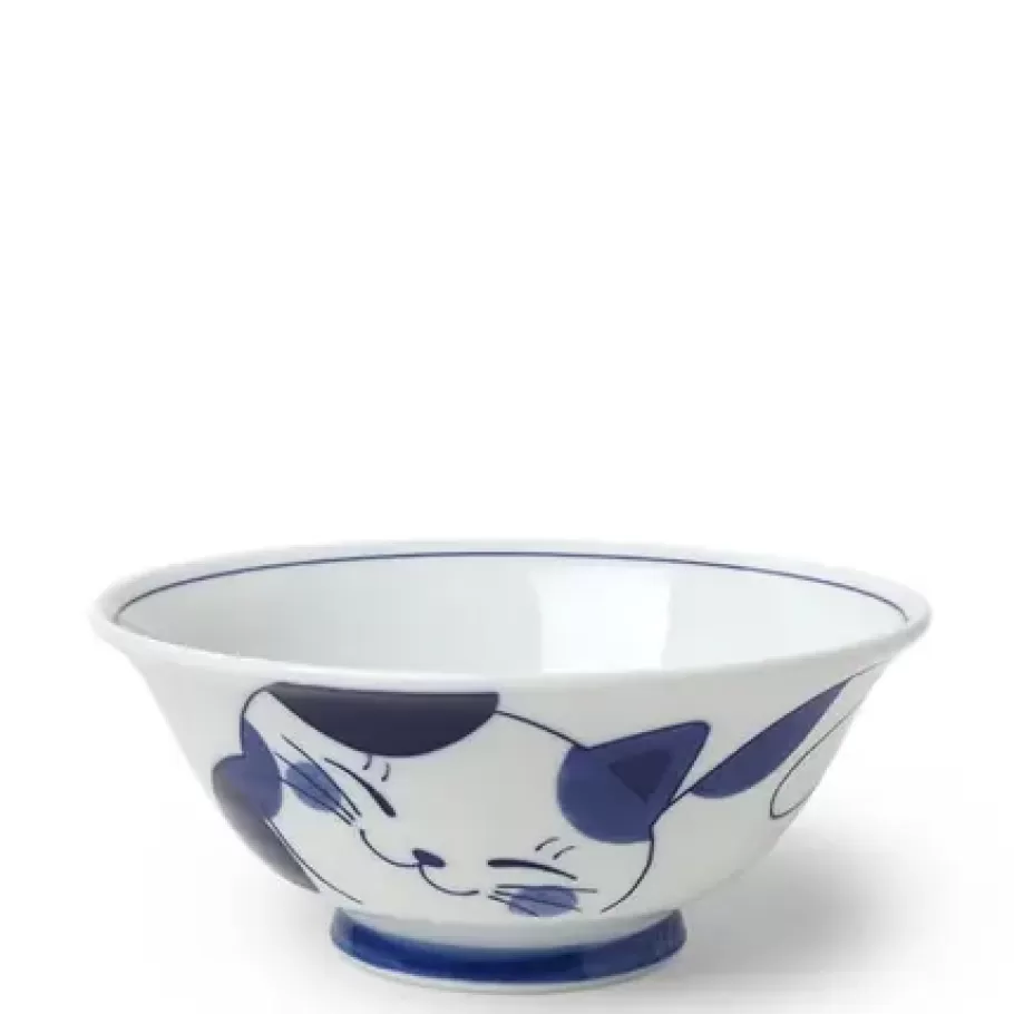 MIYA Company Bowls^Blue Cats 7.5" Bowl