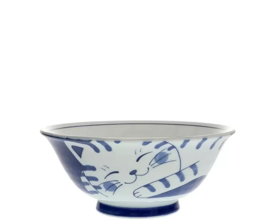 MIYA Company Bowls^Blue Cats 7.5" Bowl