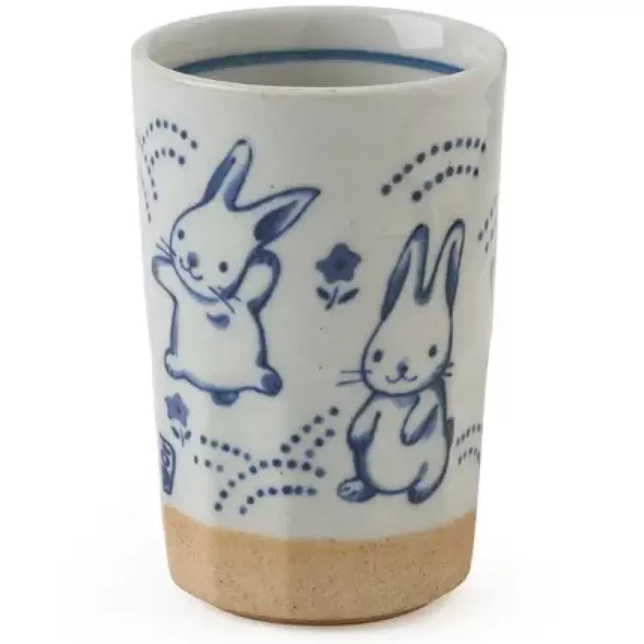 MIYA Company Cups/Mugs^Blue Rabbits Cup 9 Oz.