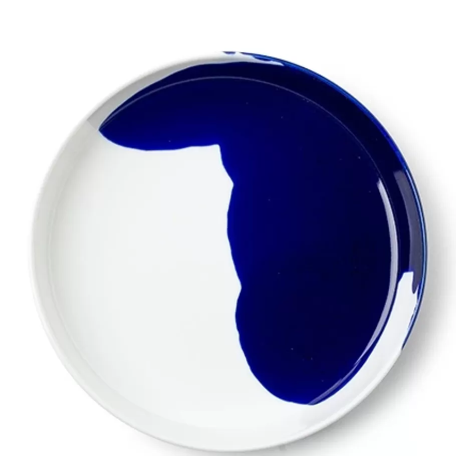 MIYA Company Medium Plates^Blue Splash 7.75" Plate