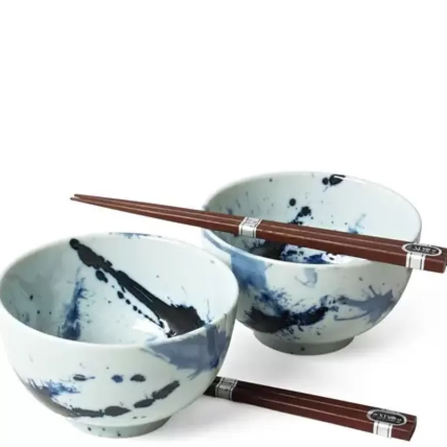 MIYA Company Bowl Sets^Blue Sumi 5" Bowl For Two Set