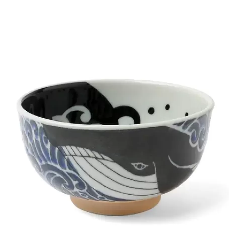 MIYA Company Bowls^Bowl Blue Whale Waves 5"