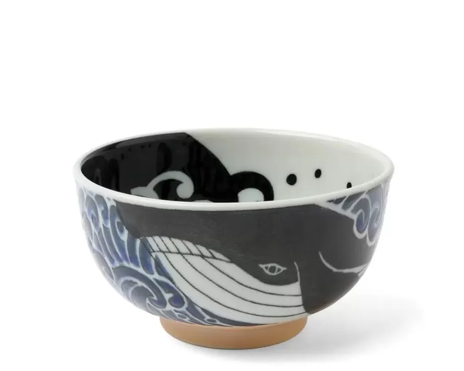 MIYA Company Bowls^Bowl Blue Whale Waves 5"