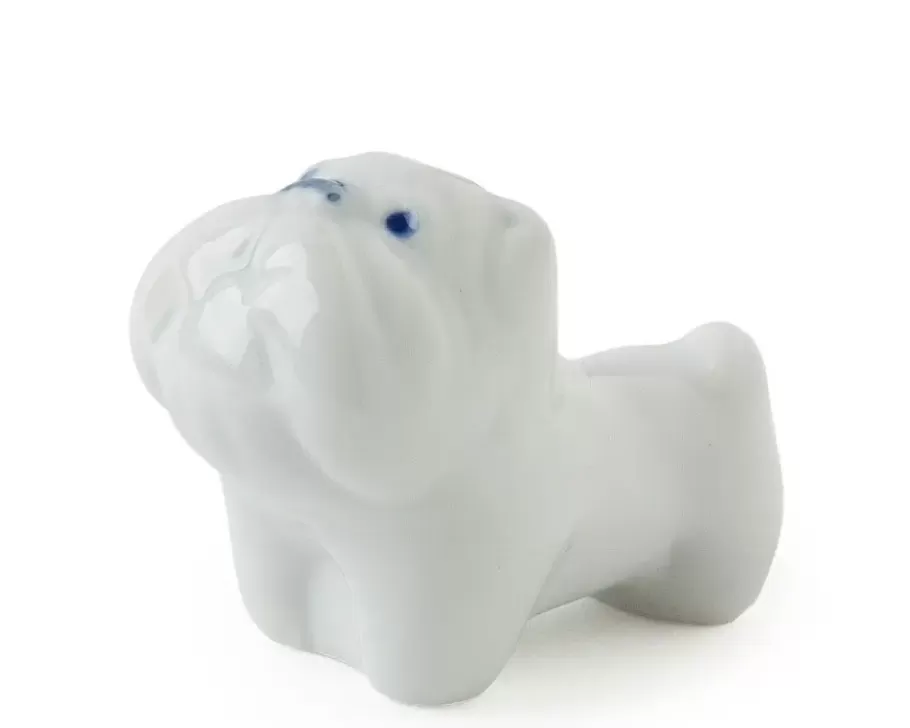 MIYA Company Dogs^Bulldog Chopstick Rest - White