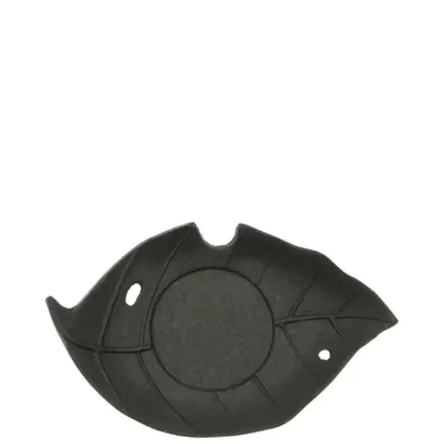 MIYA Company Teaware Accessories^Cast Iron Black Leaf Coaster