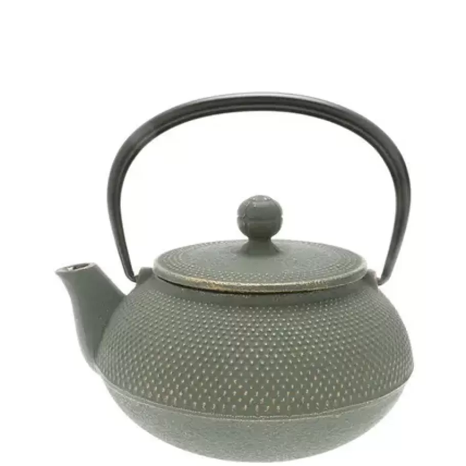 MIYA Company Teapots - Cast Iron^Cast Iron Green/Bronze Hobnail Teapot 0.65L