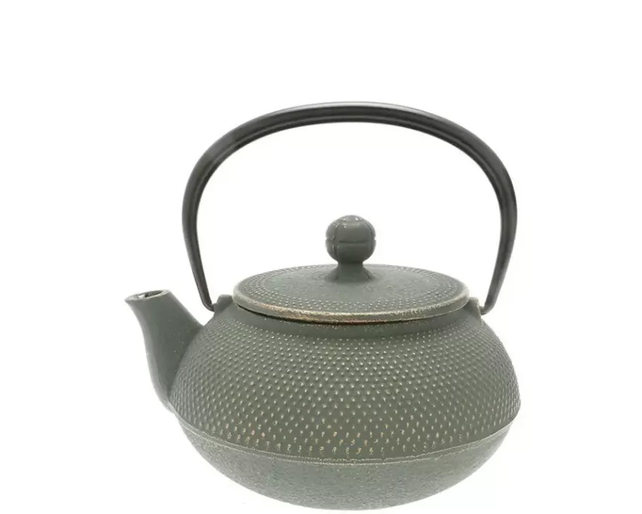 MIYA Company Teapots - Cast Iron^Cast Iron Green/Bronze Hobnail Teapot 0.65L