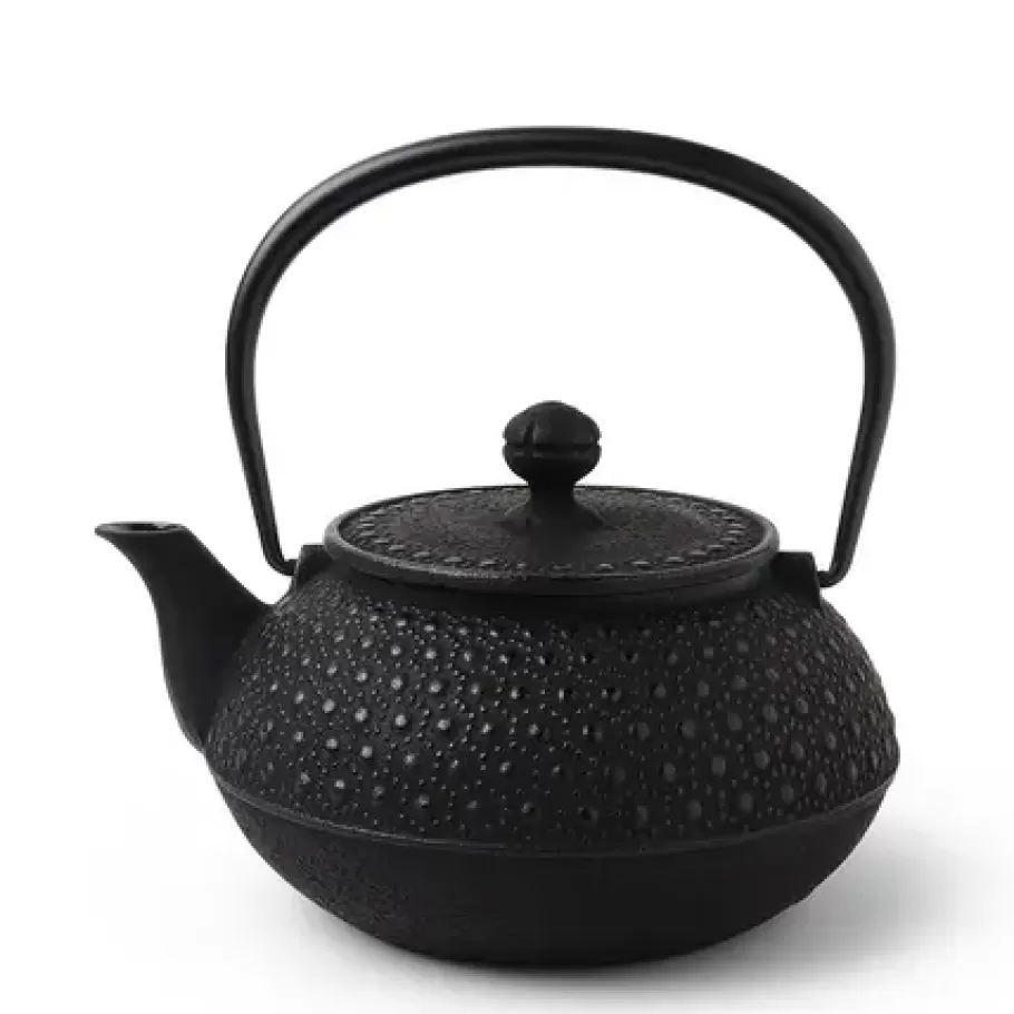 MIYA Company Teapots - Cast Iron^Cast Iron Teapot Black Honeycomb 0.9L