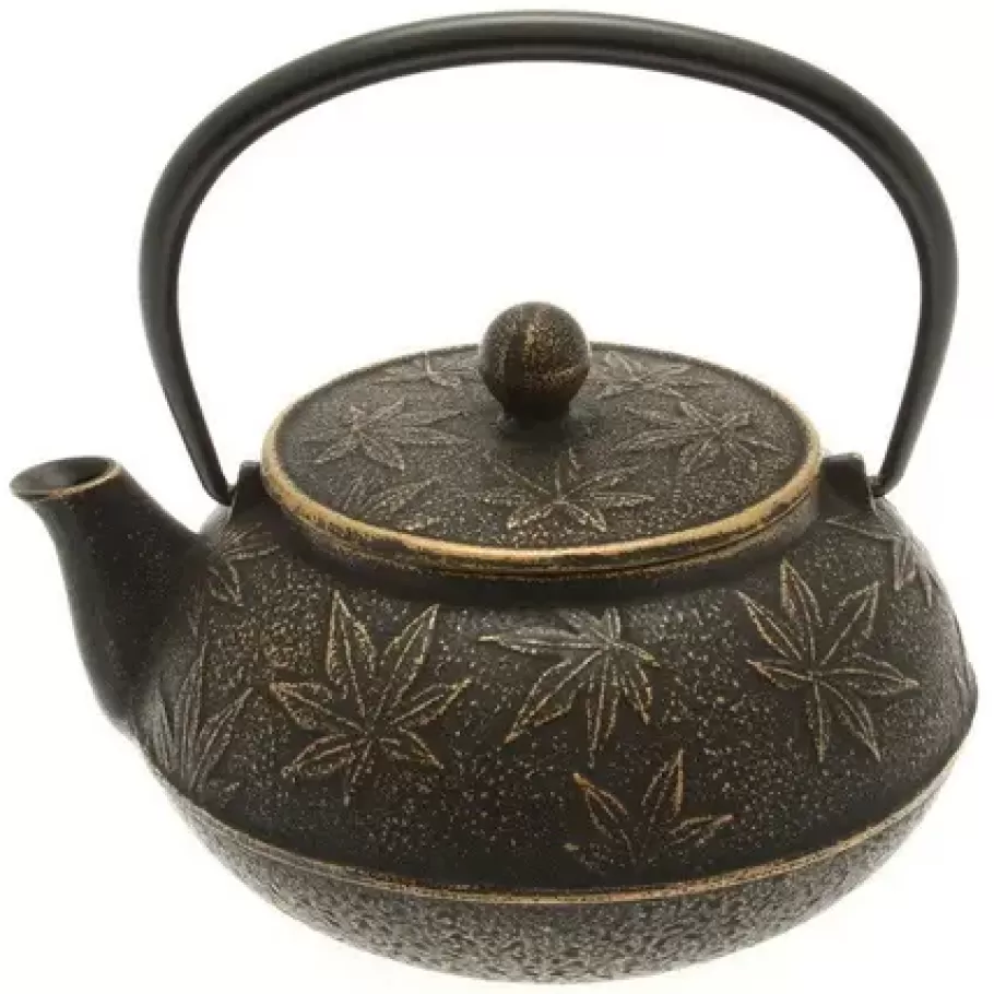 MIYA Company Teapots - Cast Iron^Cast Iron Teapot Black Maple