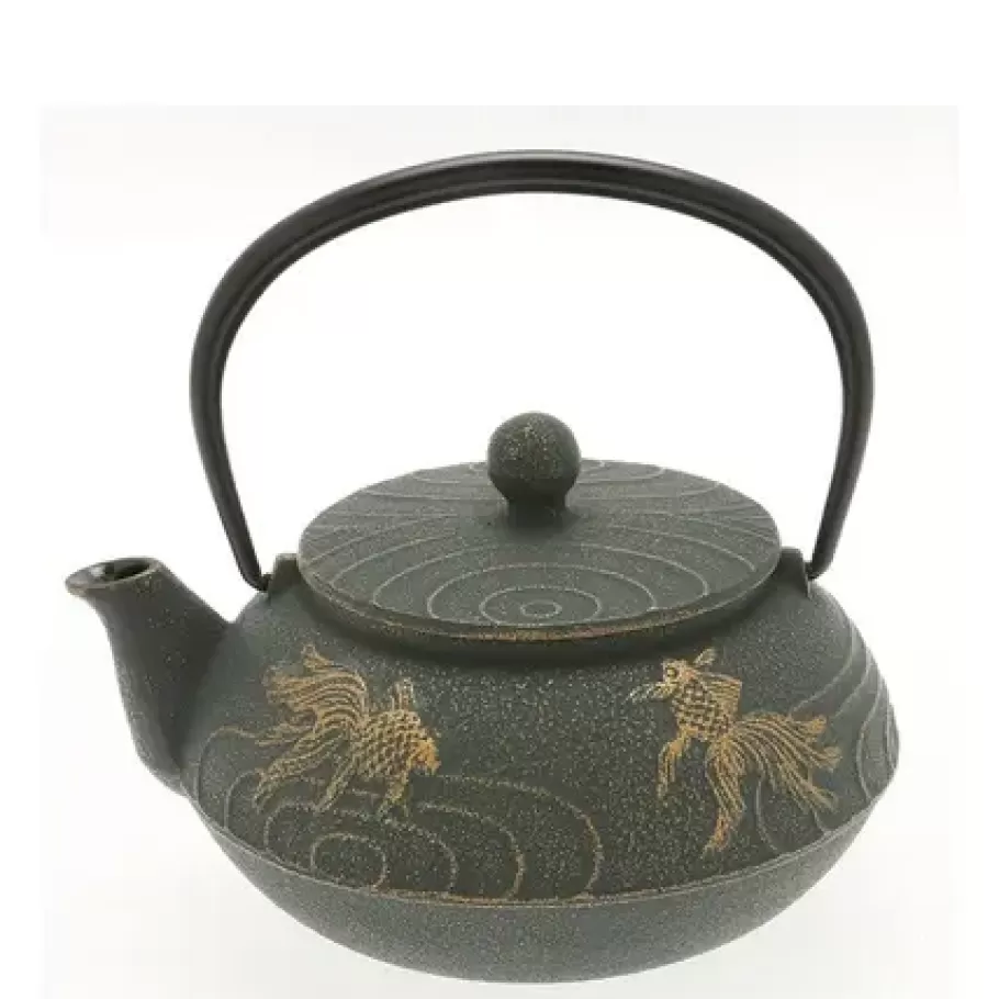 MIYA Company Teapots - Cast Iron^Cast Iron Teapot Bronze Goldfish