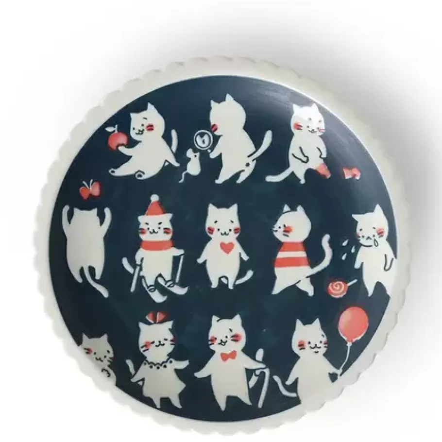 MIYA Company Plates^Cat Life 9.5" Plate