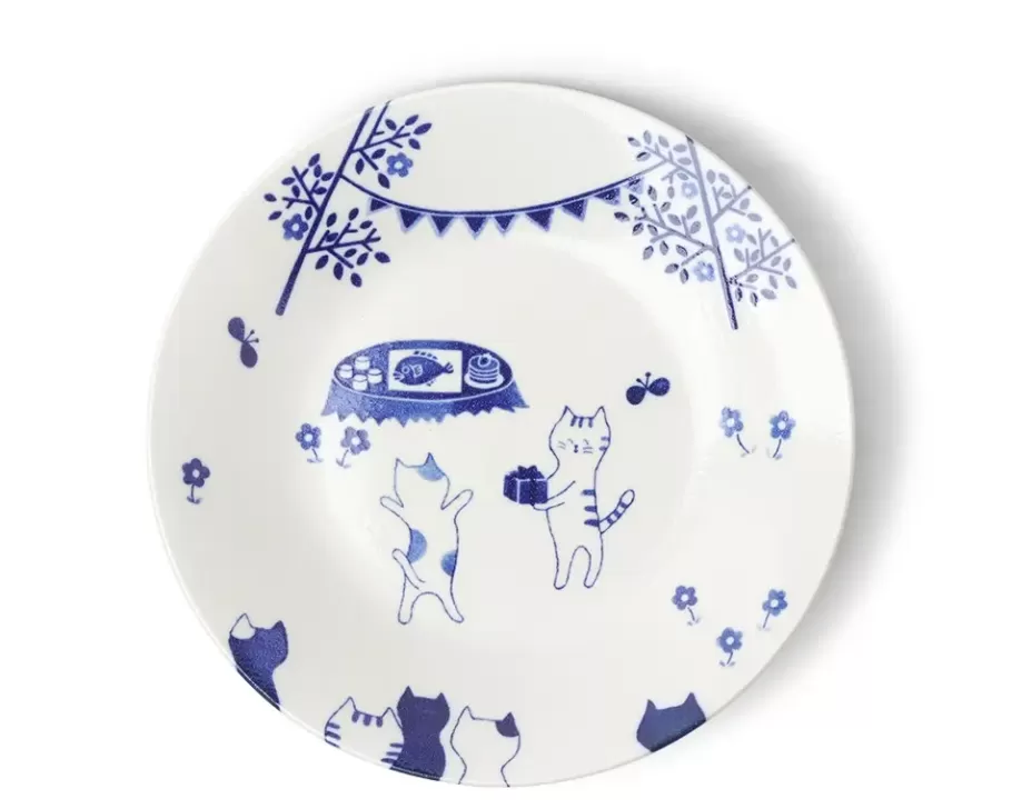 MIYA Company Plates^Cat Party 9-1/2" Plate