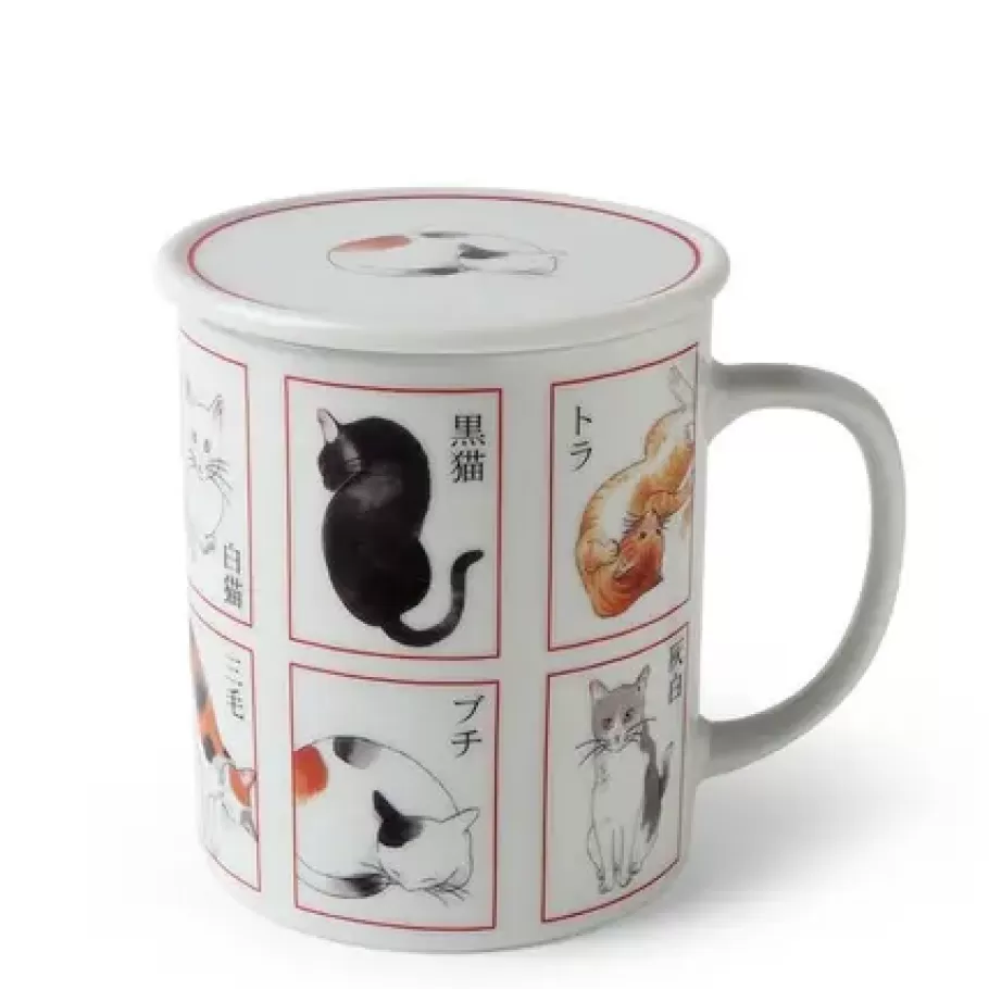 MIYA Company Cups/Mugs^Catopedia Mug With Lid