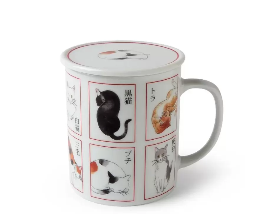 MIYA Company Cups/Mugs^Catopedia Mug With Lid