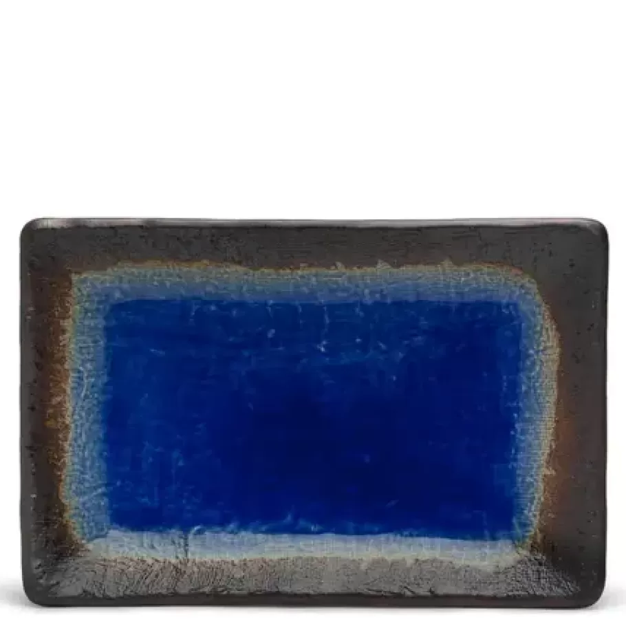 MIYA Company Rectangle Plates^Cobalt Blue 8.75" X 5.5" Plate