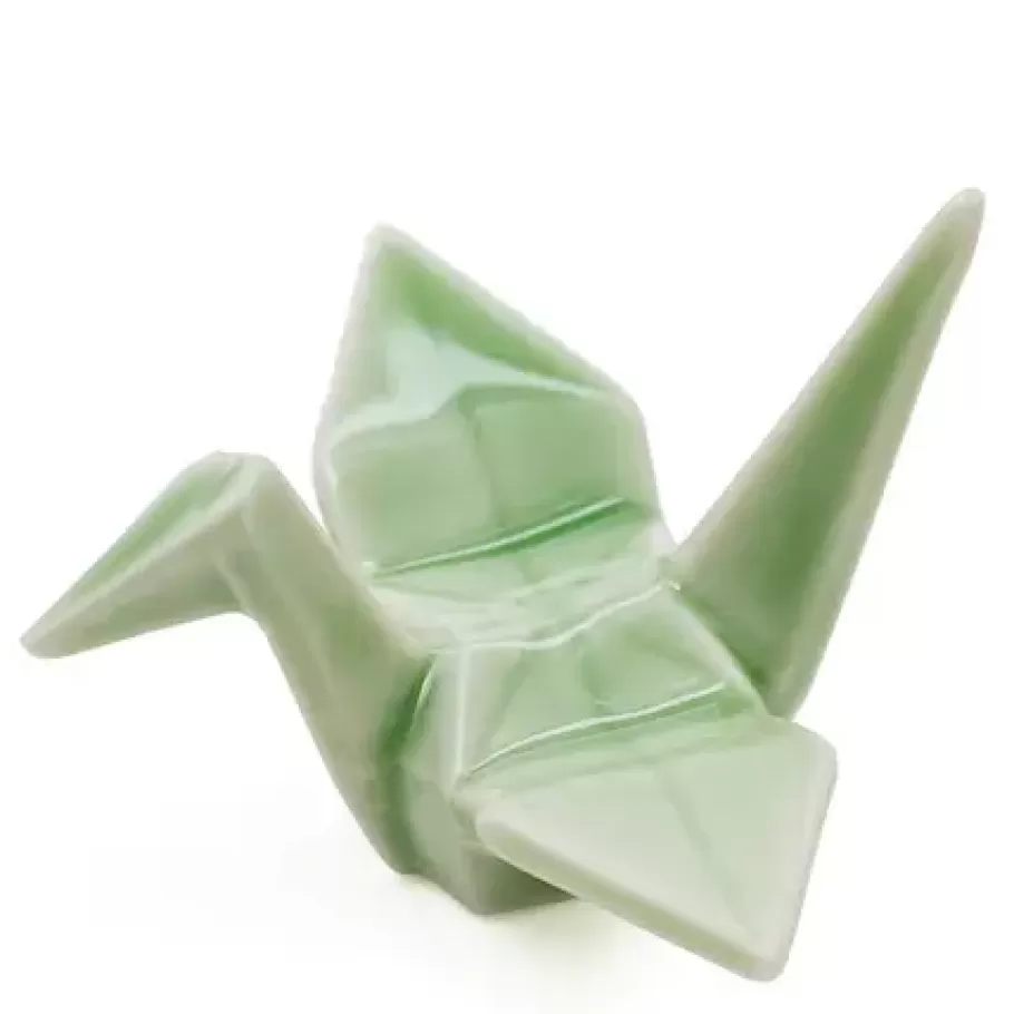 MIYA Company Weddings^Crane Chopstick Rest - Green