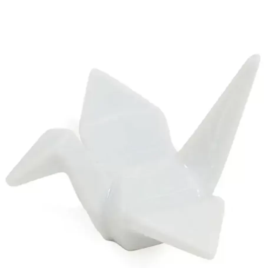 MIYA Company Weddings^Crane Chopstick Rest - White