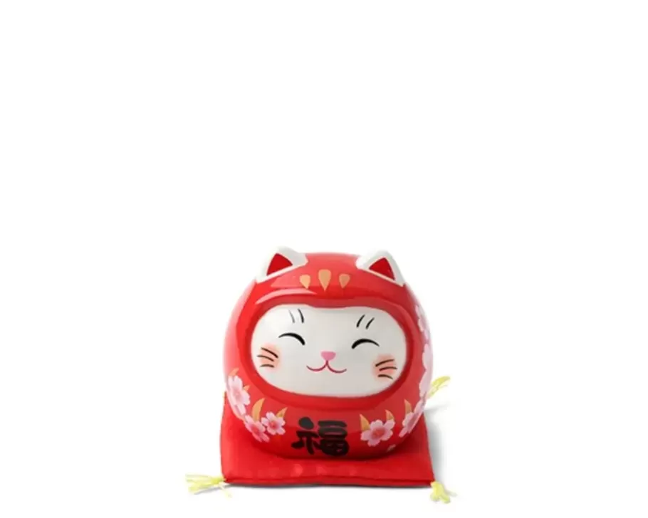 MIYA Company Figurines^Daruma Fortune Cat Figurine