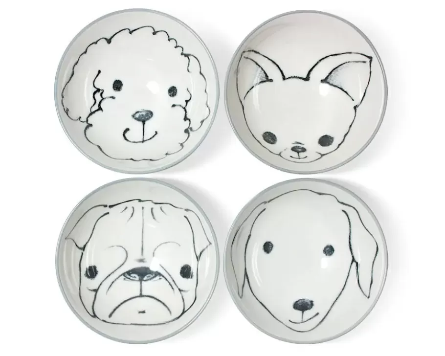 MIYA Company Dogs^Dog Days 4.5" Rice Bowl Set