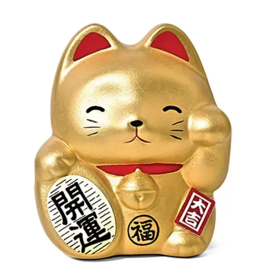 MIYA Company Figurines^Feng Shui Fortune Cat Bank - Gold