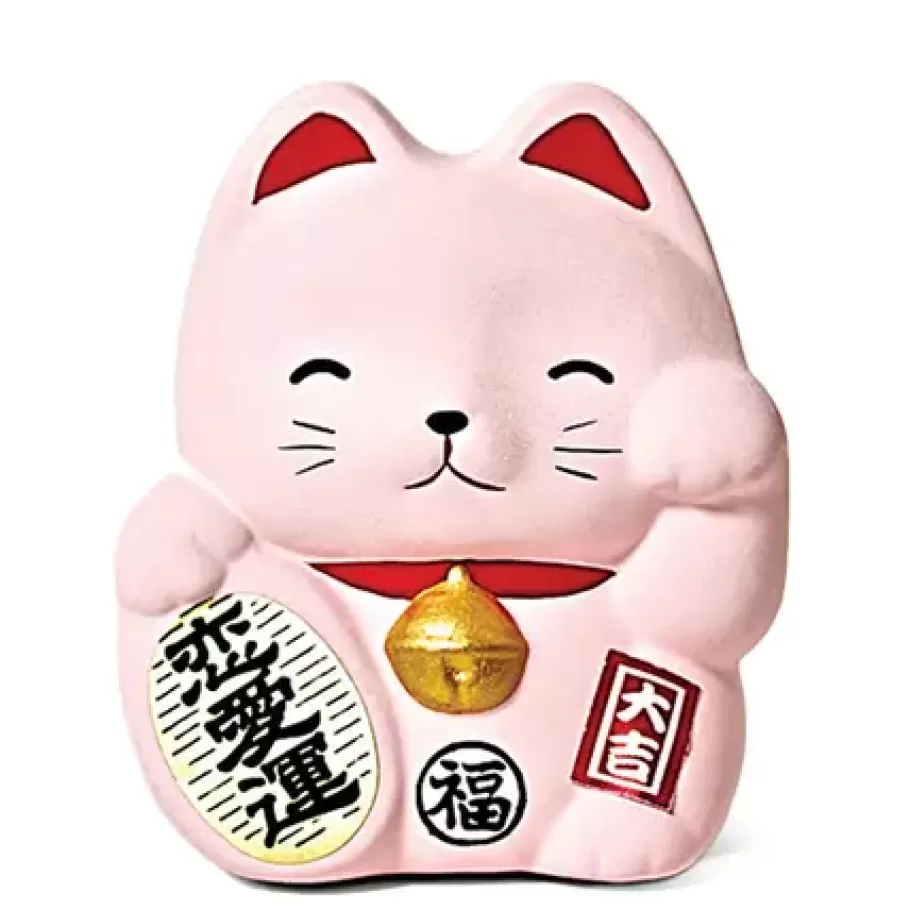 MIYA Company Figurines^Feng Shui Fortune Cat Bank - Pink