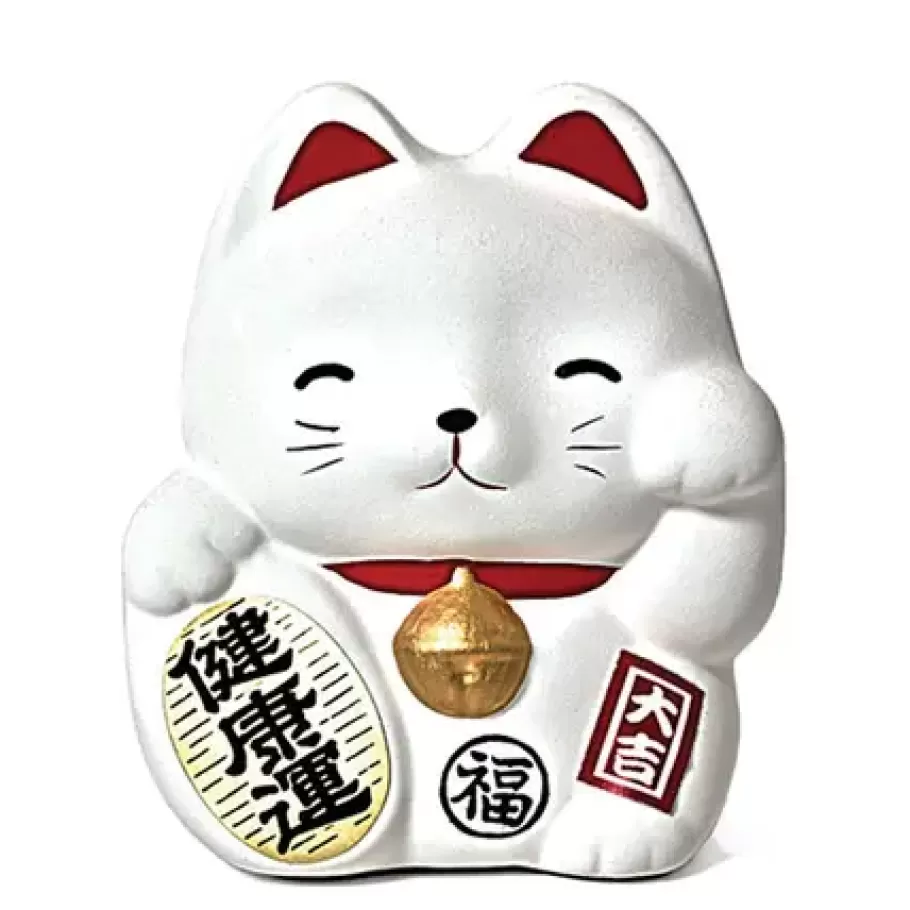 MIYA Company Figurines^Feng Shui Fortune Cat Bank - White