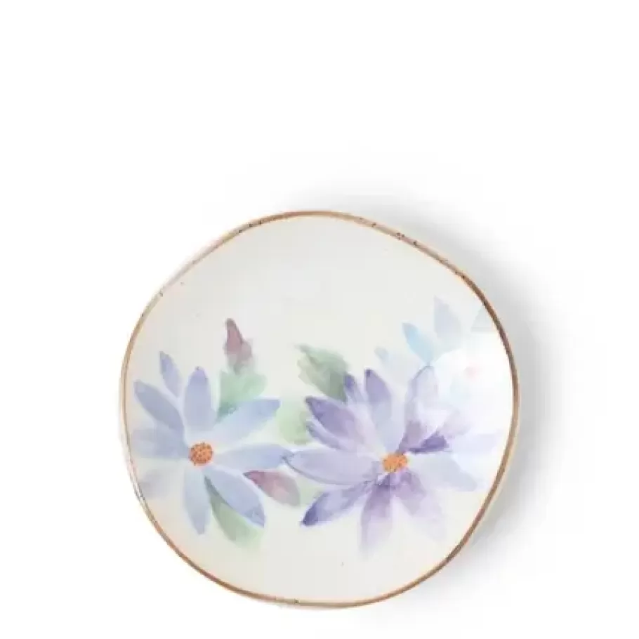 MIYA Company Small Plates^Floral Mini Plate Blue