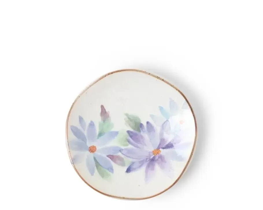 MIYA Company Small Plates^Floral Mini Plate Blue