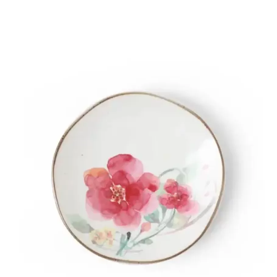 MIYA Company Small Plates^Floral Mini Plate Magenta