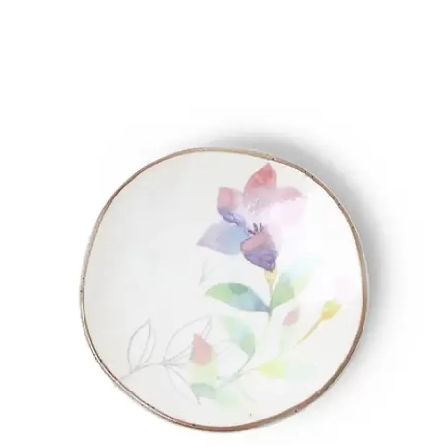 MIYA Company Small Plates^Floral Mini Plate Purple Pink