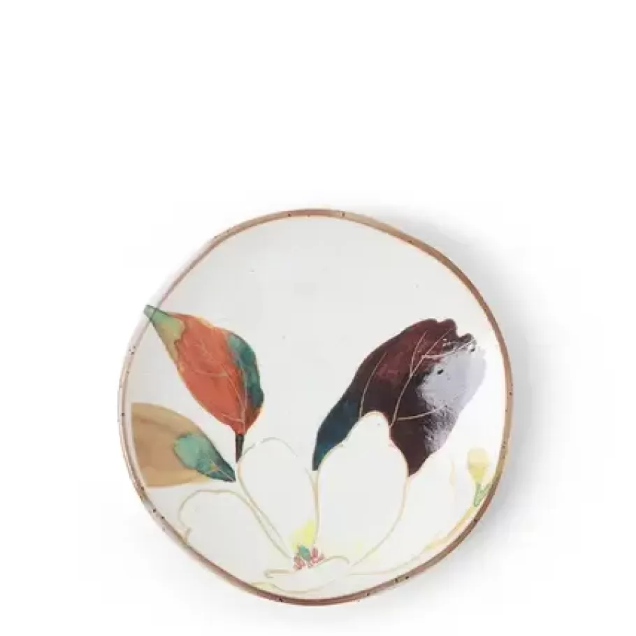 MIYA Company Small Plates^Floral Mini Plate White