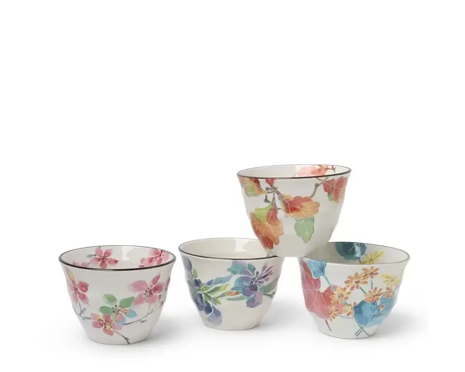 MIYA Company Cup/Mug Sets^Floral Spring 7 Oz. Teacup Set