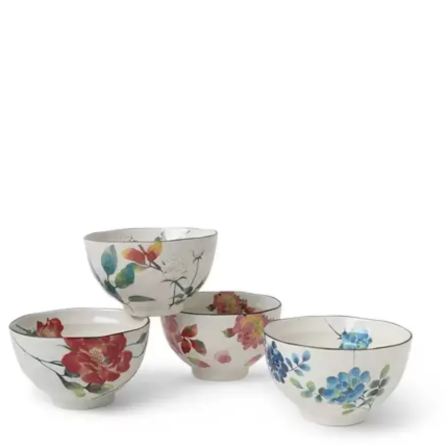 MIYA Company Bowl Sets^Floral Summer Rice Bowl Set