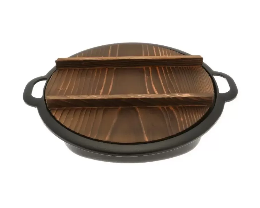 MIYA Company Cast Iron^Gyoza Pan Cast Iron With Lid