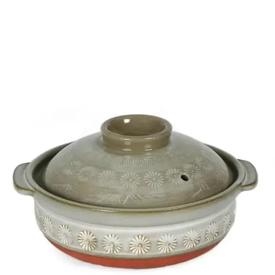 MIYA Company Donabe Casseroles^Hana-Mishima Donabe Casserole, 20 Oz.