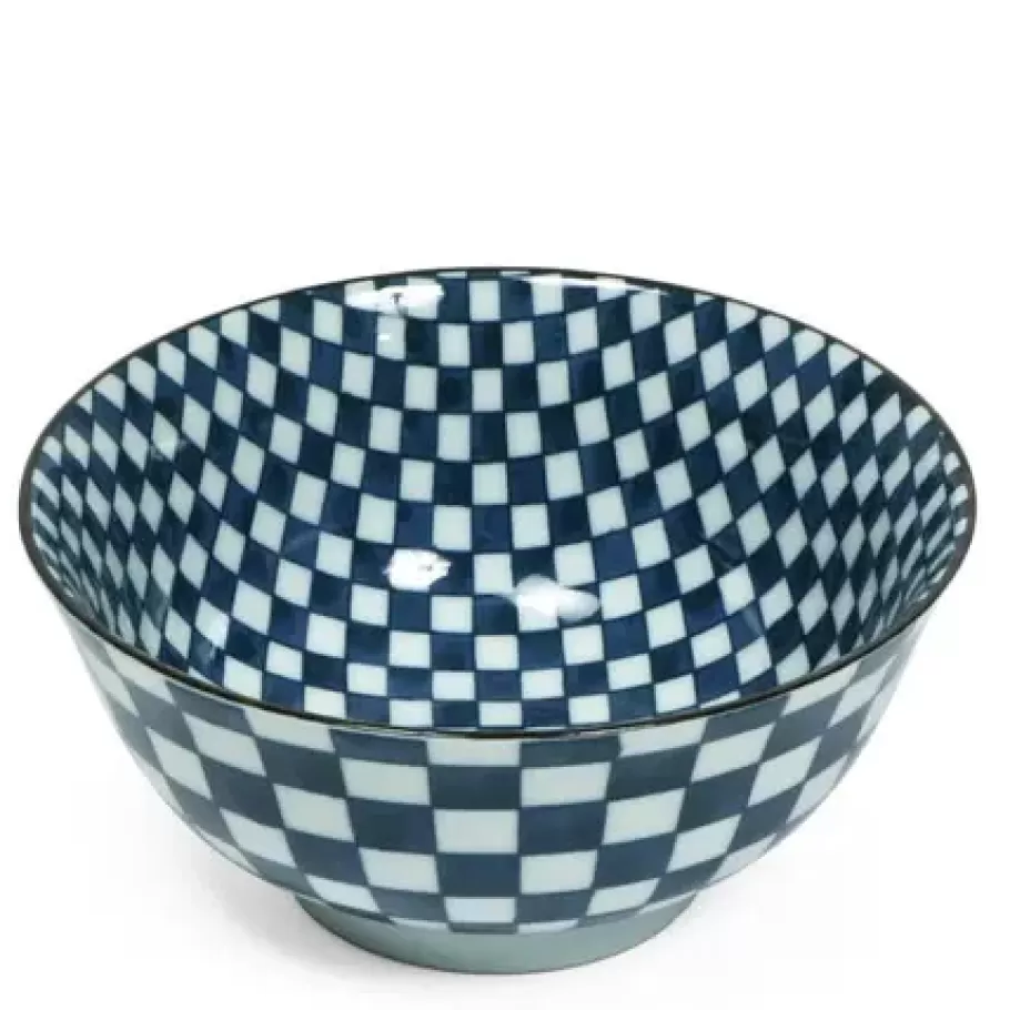 MIYA Company Medium Bowls^Ichimatsu Checker 6" Bowl