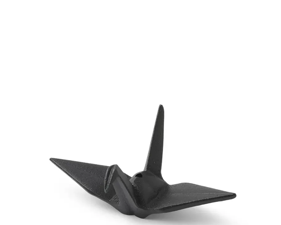 MIYA Company Incense^Incense Holder Black Peace Crane