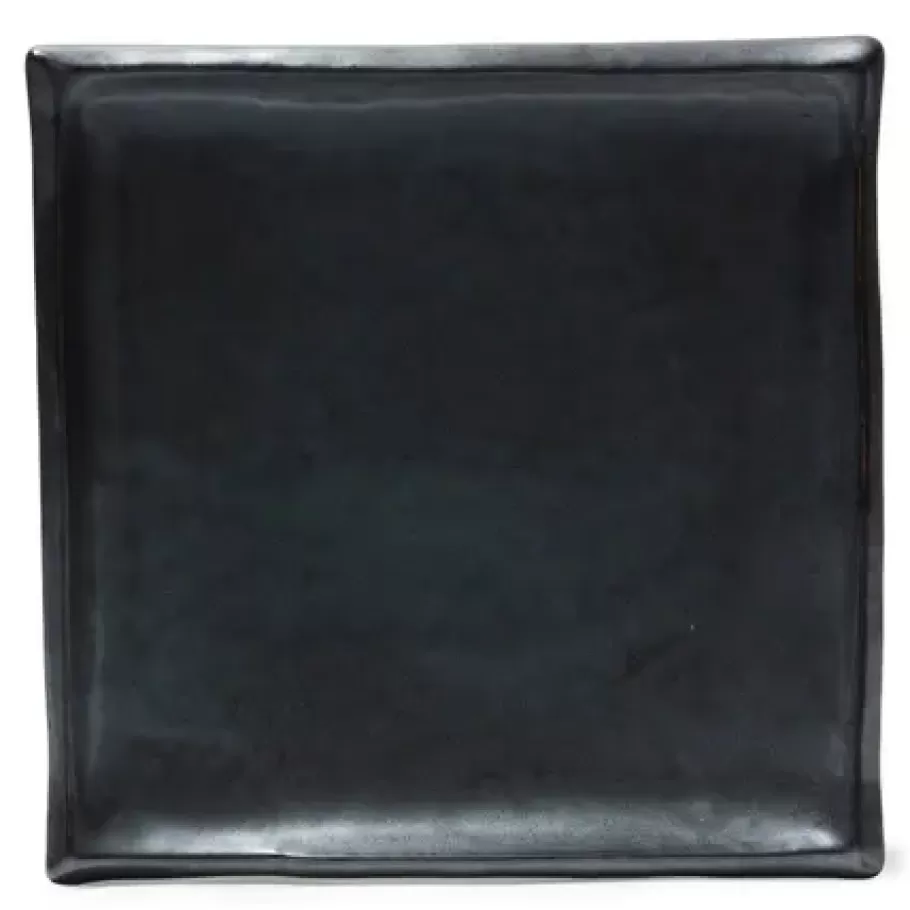 MIYA Company Large Plates^Iron Glaze 9" Sq. Plate