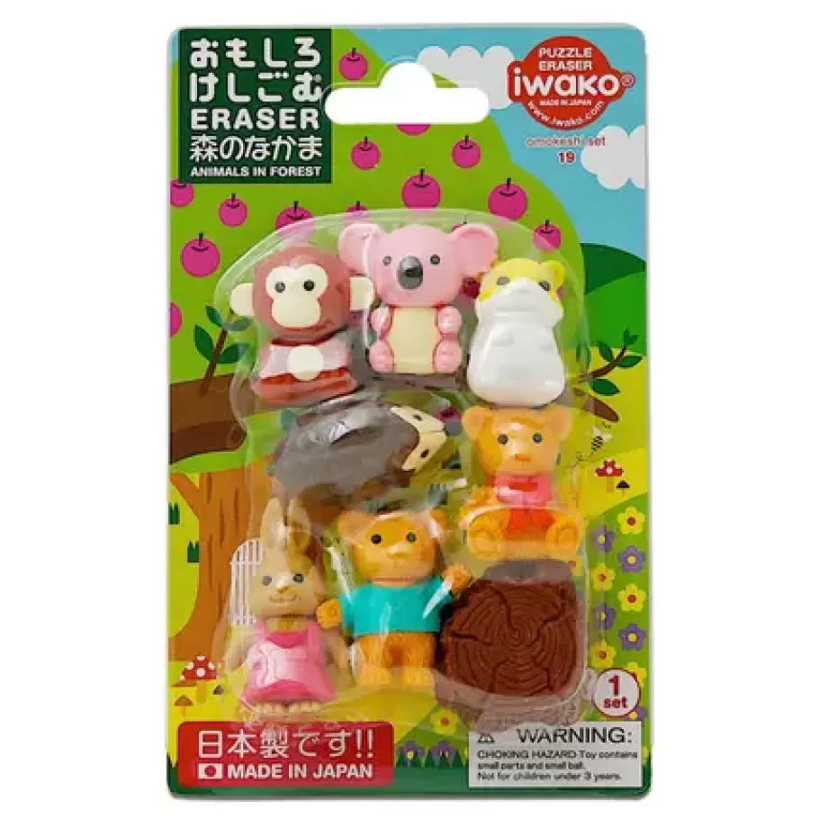 MIYA Company Other^Iwako Forest Friends Eraser Pack At Miya