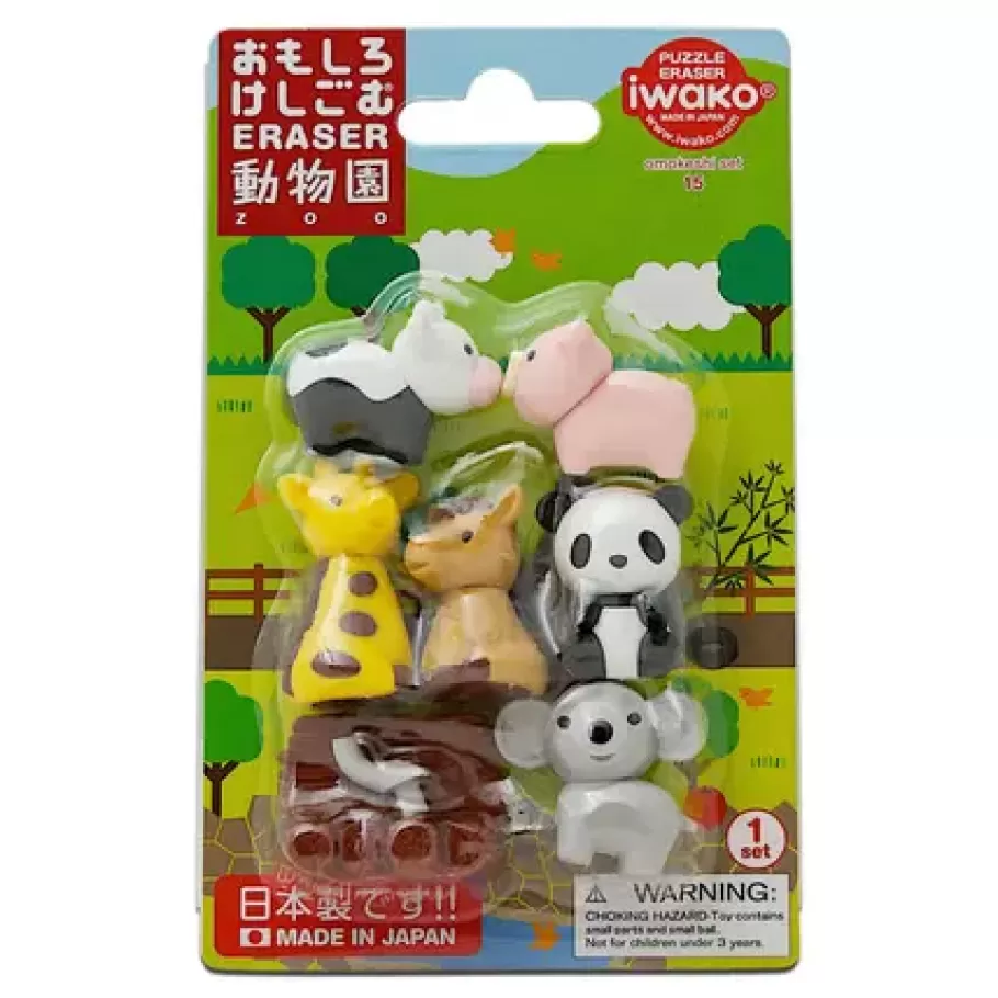 MIYA Company Other^Iwako Zoo Animals Eraser Pack At Miya