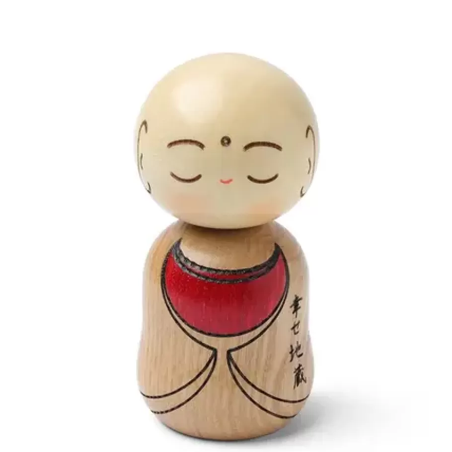 MIYA Company Figurines^Kokeshi Ojizo Brown