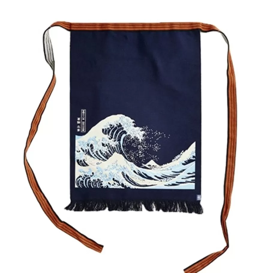 MIYA Company Textile^Maekake Canvas Apron - Great Wave