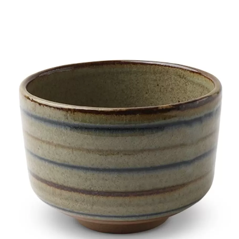 MIYA Company Teacups^Matcha Stripes 4.25" Teacup