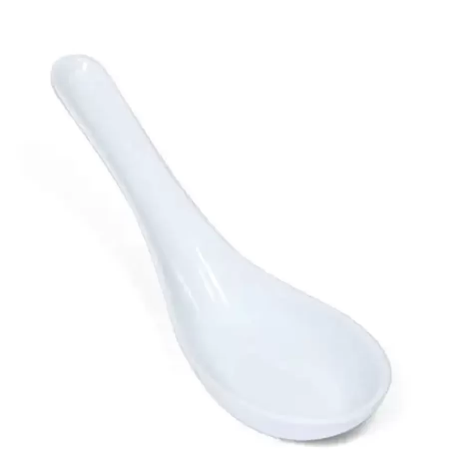 MIYA Company Melamine^Melamine Soup Spoon - White