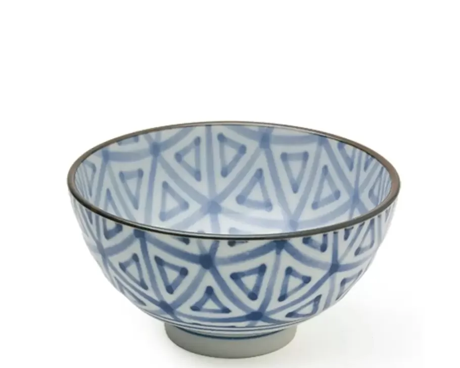 MIYA Company Rice Bowls^Monyou 4.25" Sankaku Rice Bowl